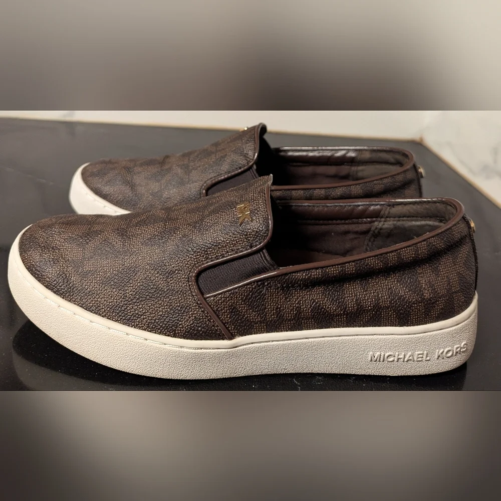 Michael Kors Keaton Logo Slip-On Sneakers Size 8.5 MSRP $99 - Picture 6 of 10
